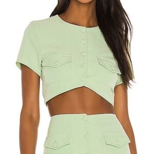 Song of Style Gala Top in Green